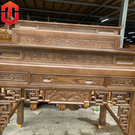 BÀN CÚNG SỒI 2 TẦNG 1M27 LAU MÀU ÓC CHÓ