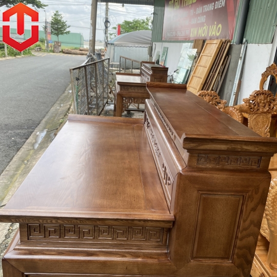 BÀN CÚNG SỒI 2 TẦNG 1M27 LAU MÀU ÓC CHÓ