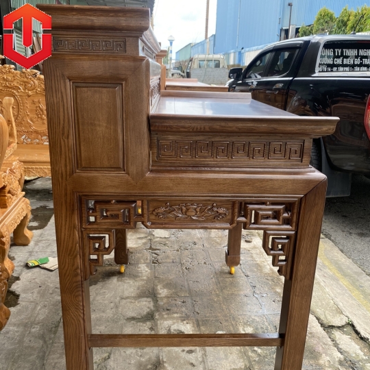 BÀN CÚNG SỒI 2 TẦNG 1M27 LAU MÀU ÓC CHÓ