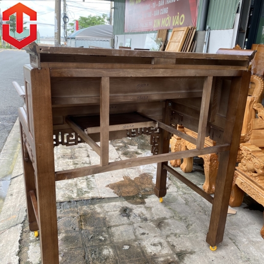 BÀN CÚNG SỒI 2 TẦNG 1M27 LAU MÀU ÓC CHÓ