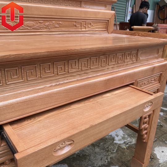 BÀN CÚNG SỒI 2 TẦNG 1M53 LAU MÀU HƯƠNG VÀNG