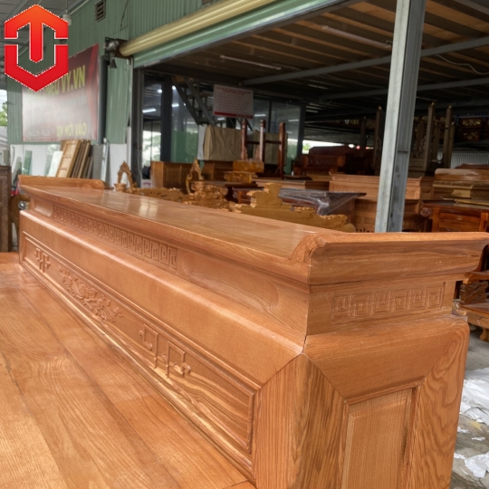 BÀN CÚNG SỒI 2 TẦNG 1M53 LAU MÀU HƯƠNG VÀNG
