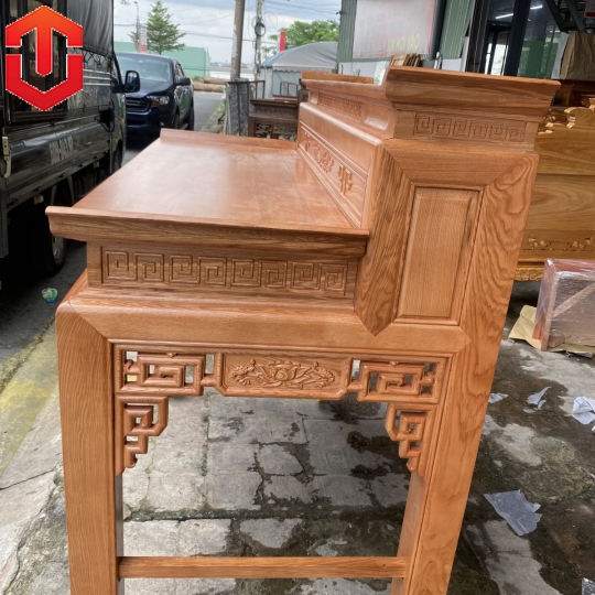 BÀN CÚNG SỒI 2 TẦNG 1M53 LAU MÀU HƯƠNG VÀNG