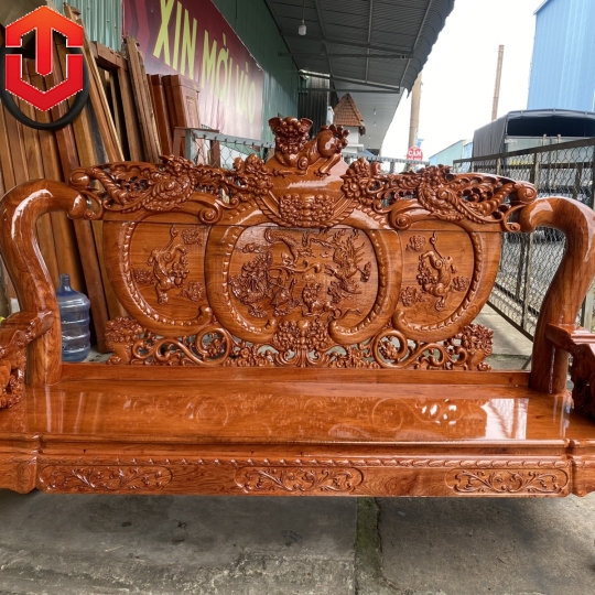 SALON NGHÊ 5 ĐẦU HƯƠNG ĐÁ CỘT 12 6 MÓN