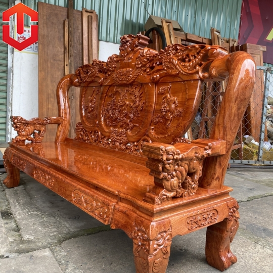 SALON NGHÊ 5 ĐẦU HƯƠNG ĐÁ CỘT 12 6 MÓN