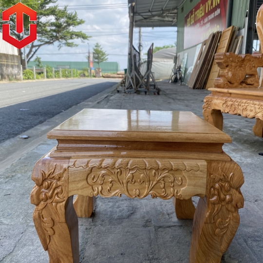 SALON NGHÊ 5 ĐẦU GÕ ĐỎ CỘT 12 6 MÓN