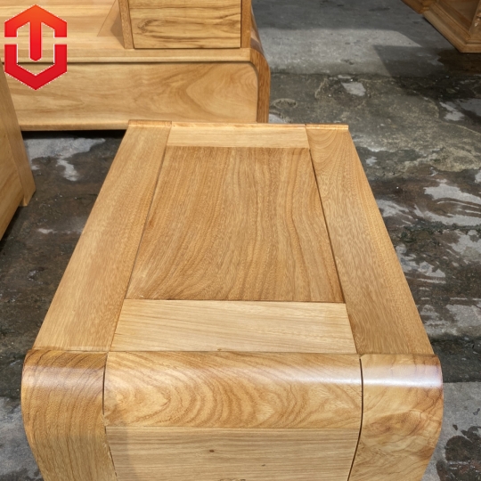SOFA GÓC CHÂN CUỐN  GỖ GÕ ĐỎ