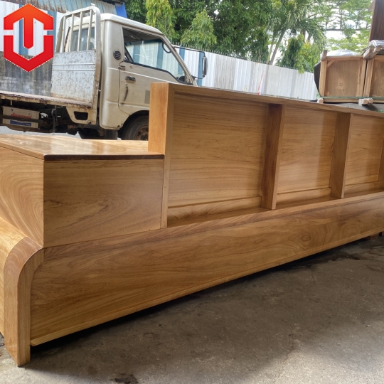 SOFA GÓC CHÂN CUỐN  GỖ GÕ ĐỎ