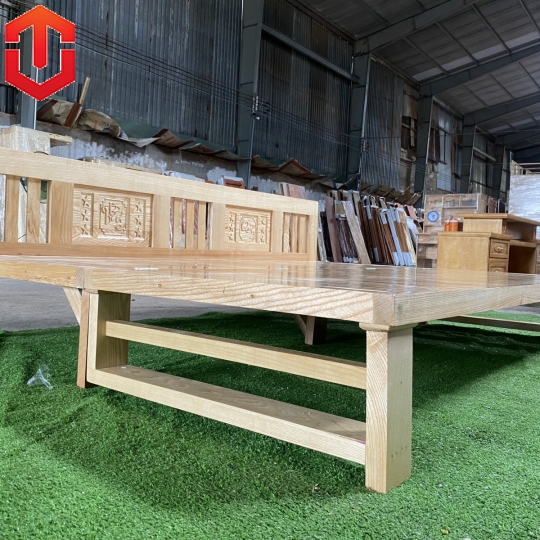 GIƯỜNG GẤP THÔNG MINH GỖ SỒI 1M6X2M MÀU TỰ NHIÊN
