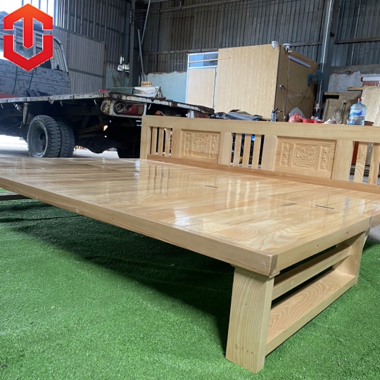 GIƯỜNG GẤP THÔNG MINH GỖ SỒI 1M6X2M MÀU TỰ NHIÊN