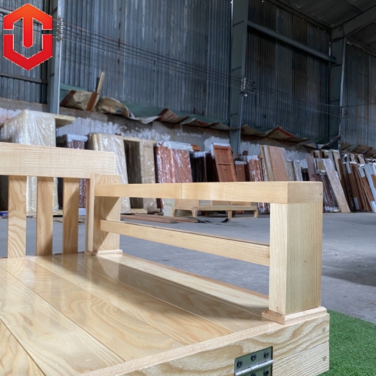 GIƯỜNG GẤP THÔNG MINH GỖ SỒI 1M6X2M MÀU TỰ NHIÊN