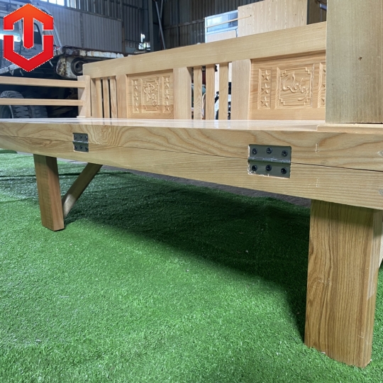 GIƯỜNG GẤP THÔNG MINH GỖ SỒI 1M6X2M MÀU TỰ NHIÊN