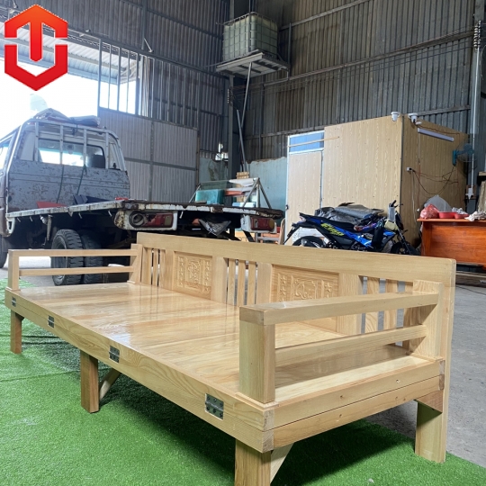 GIƯỜNG GẤP THÔNG MINH GỖ SỒI 1M6X2M MÀU TỰ NHIÊN
