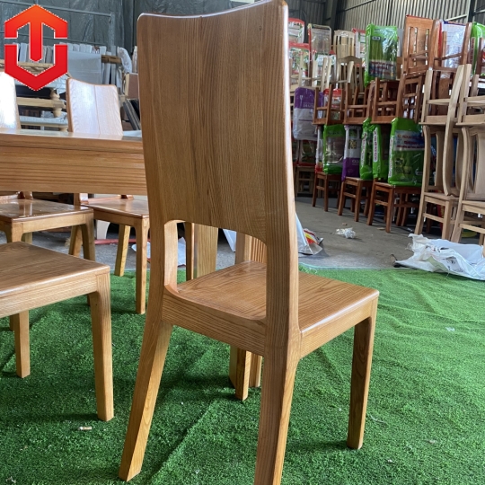 BÀN ĂN CHÂN SOI 6 GHẾ SỒI LAU MÀU HƯƠNG VÀNG