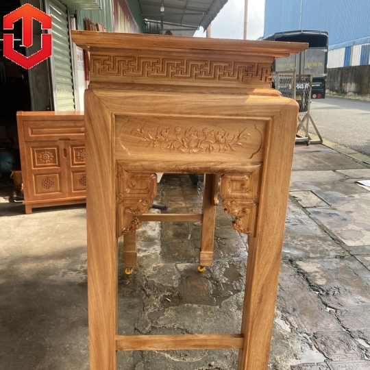 BÀN CÚNG NHƯ Ý GÕ ĐỎ 1M27 