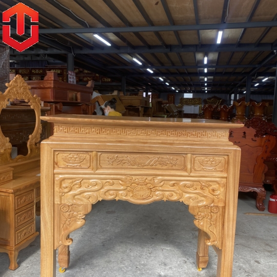 BÀN CÚNG NHƯ Ý GÕ ĐỎ 1M27 