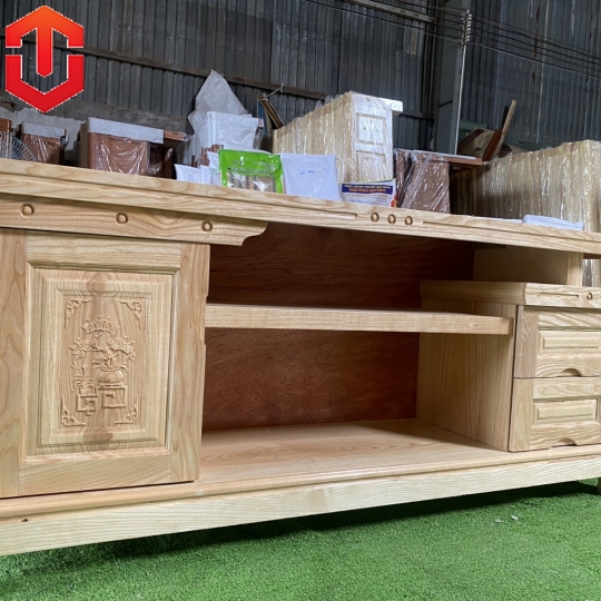 KỆ TIVI SỒI MÂU ĐƠN 1M8 SỒI MÀU TỰ NHIÊN