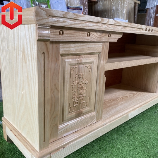 KỆ TIVI SỒI MÂU ĐƠN 1M8 SỒI MÀU TỰ NHIÊN