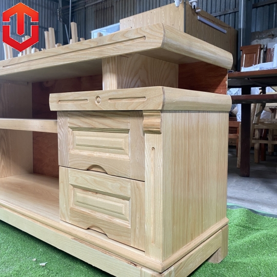 KỆ TIVI SỒI MÂU ĐƠN 1M8 SỒI MÀU TỰ NHIÊN