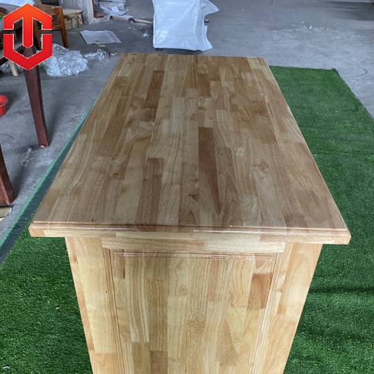 BÀN LÀM VIỆC GỖ CAO SU 1M MÀU TỰ NHIÊN