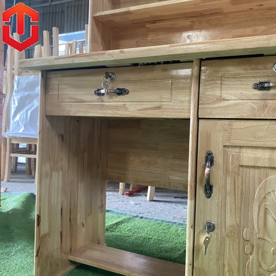 BÀN HỌC SINH  GỖ CAO SU MÀU TỰ NHIÊN 