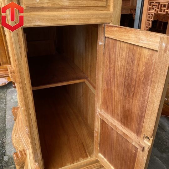TỦ THỜ GÕ ĐỎ 1M47 6 CHÂN