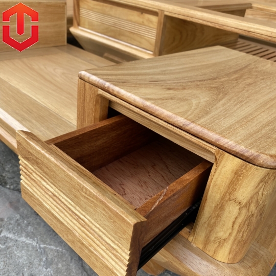 SOFA GÓC CHÂN THUYỀN GÕ ĐỎ VẾ TRÁI