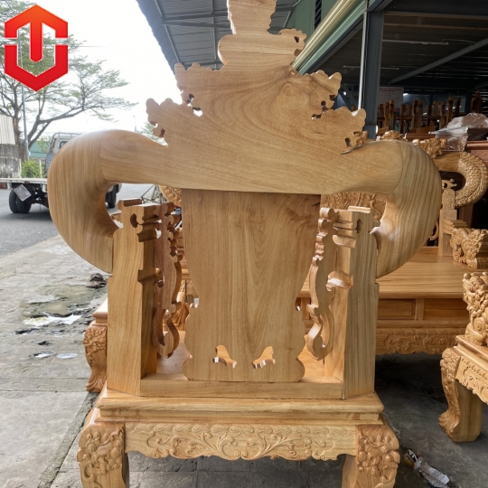 SALON RỒNG KHUỲNH GÕ ĐỎ CỘT 14 - 6 MÓN