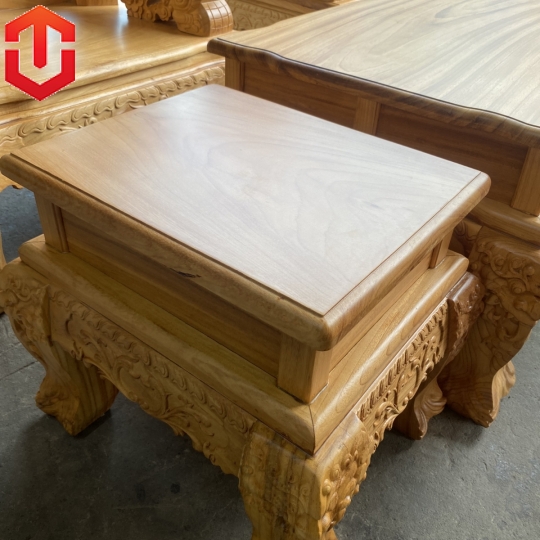 SALON RỒNG KHUỲNH GÕ ĐỎ CỘT 14 - 6 MÓN