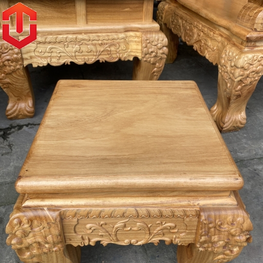 SALON RỒNG KHUỲNH GÕ ĐỎ CỘT 14 - 6 MÓN