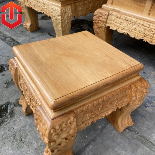SALON RỒNG KHUỲNH GÕ ĐỎ CỘT 14 - 6 MÓN