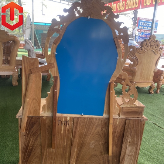 BÀN PHẤN GÕ ĐỎ GƯƠNG NỮ HOÀNG 1M1