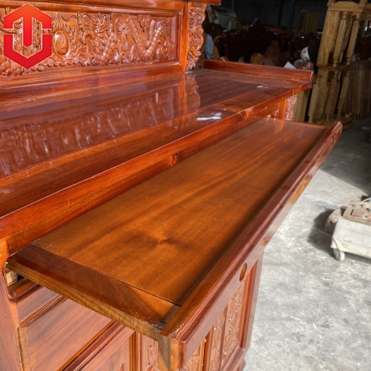 BÀN TỦ CÚNG GỖ TRÀM 1M47