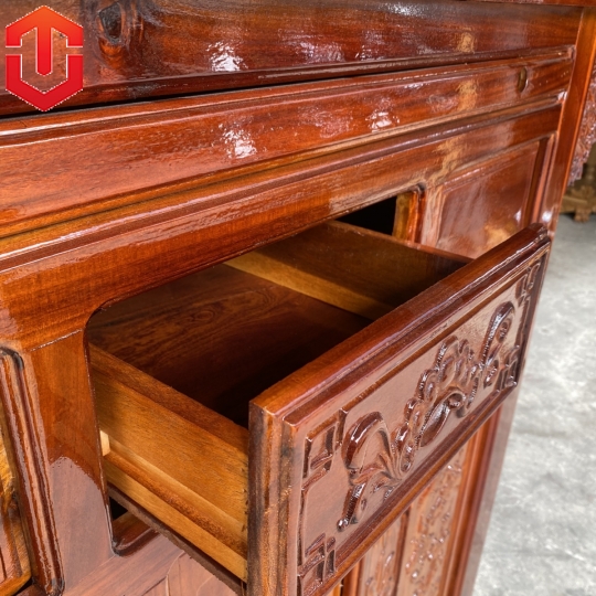 BÀN TỦ CÚNG GỖ TRÀM 1M47