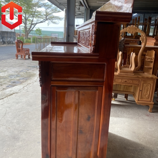 BÀN TỦ CÚNG GỖ TRÀM 1M47