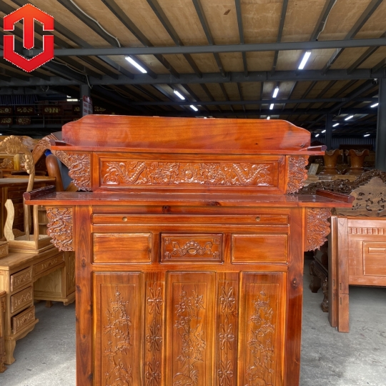 BÀN TỦ CÚNG GỖ TRÀM 1M47
