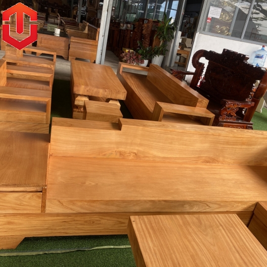 SOFA GÓC NGUYÊN KHỐI GÕ ĐỎ