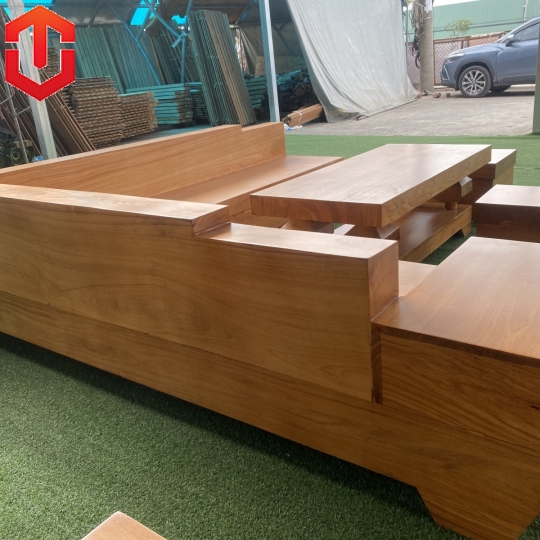 SOFA GÓC NGUYÊN KHỐI GÕ ĐỎ