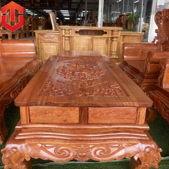 SALON HOÀNG GIA NGUYÊN KHỐI HƯƠNG ĐÁ CỘT 12 MẶT LIỀN