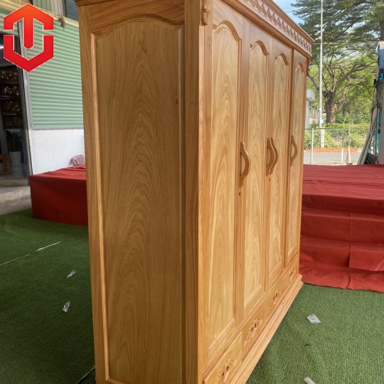 TỦ ÁO GÕ ĐỎ ĐÌNH BẰNG 2M