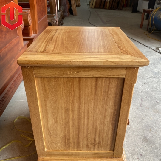 TỦ ĐẦU GIƯỜNG GÕ ĐỎ - MẪU CÁNH CARO