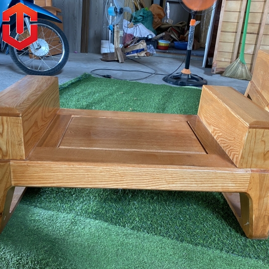 SOFA 1 VĂNG CHÂN CHOÃI SỒI LAU MÀU HƯƠNG VÀNG - VẾ TRÁI