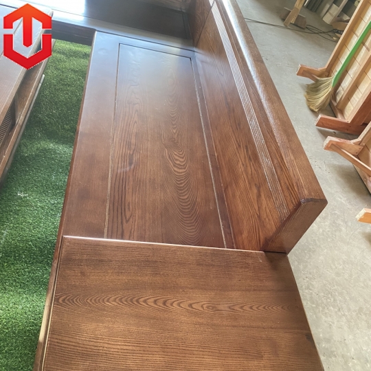 SOFA GÓC CHÂN THUYỀN SỒI MÀU ÓC CHÓ - VẾ TRÁI