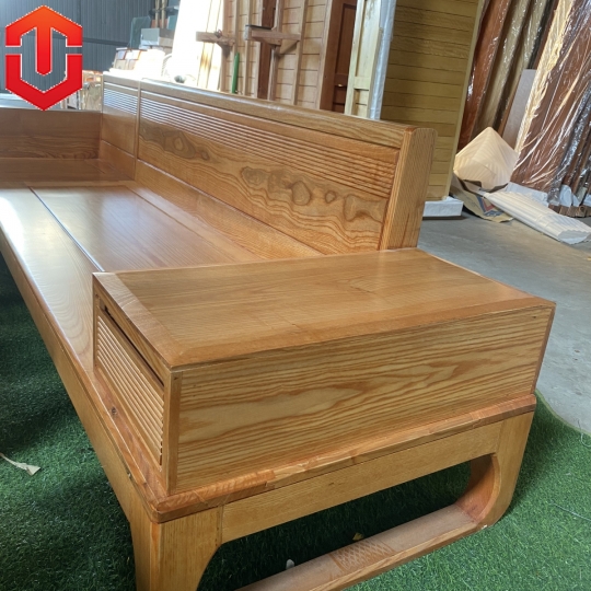 SOFA GÓC CHÂN CHOÃI SỒI LAU MÀU HƯƠNG VÀNG - VẾ TRÁI