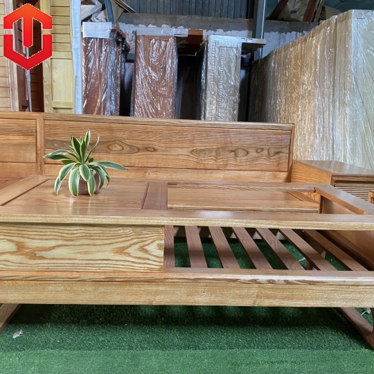SOFA GÓC CHÂN CHOÃI SỒI LAU MÀU HƯƠNG VÀNG - VẾ TRÁI