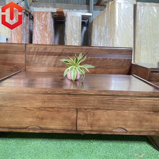 SOFA GÓC CHÂN CUỐN SỒI LAU MÀU ÓC CHÓ - VẾ TRÁI
