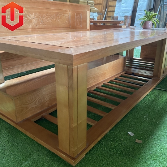 SALON ĐỐI TRỨNG SỒI MÀU XOAN ĐÀO TỰA CẢNH