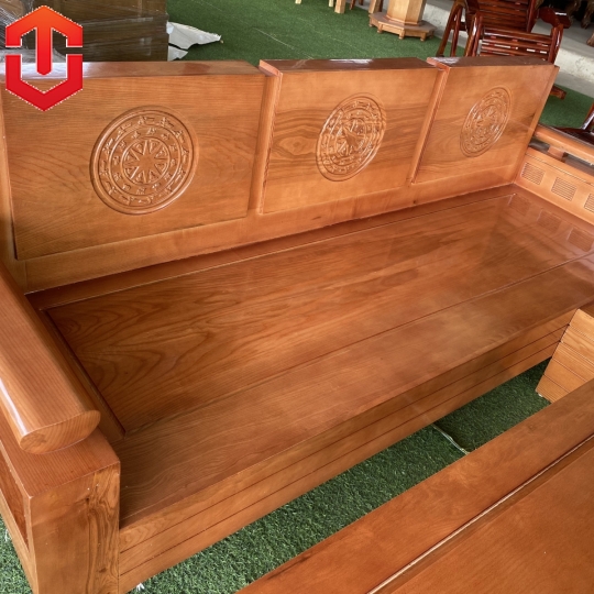 SOFA GÓC NHỎ SỒI 2MX1M8 MÀU XOAN TỰA TRỐNG ĐỒNG