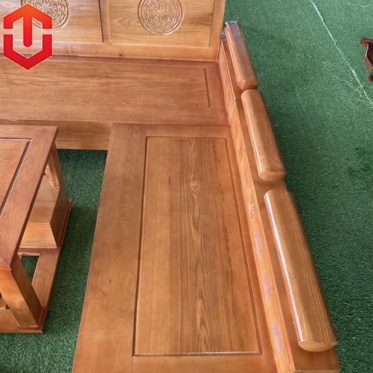 SOFA GÓC NHỎ SỒI 2MX1M8 MÀU XOAN TỰA TRỐNG ĐỒNG