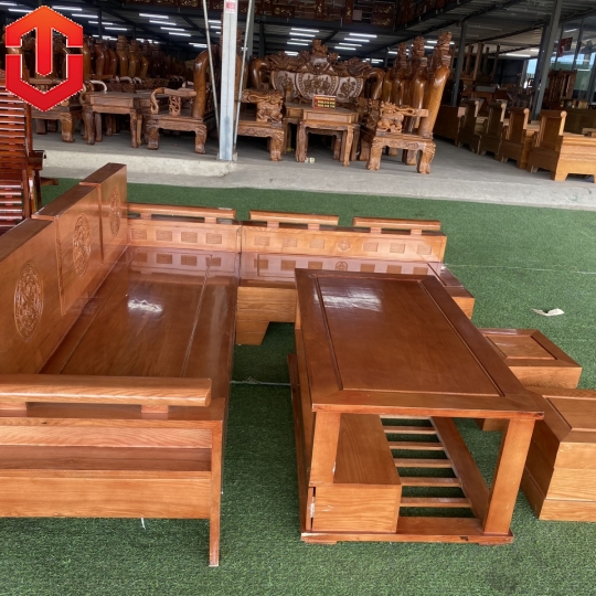 SOFA GÓC NHỎ SỒI 2MX1M8 MÀU XOAN TỰA TRỐNG ĐỒNG